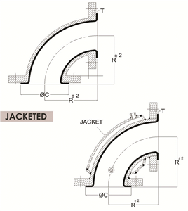 90"Lined Elbow Non Jacketed