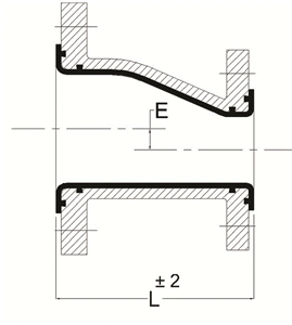 Lined Eccentric Feducer