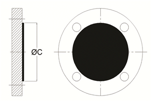 Lined Blind Flange